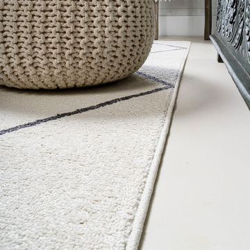Cole Minimalist Diamond Trellis Area Rug